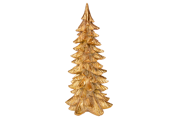 Cosy & Trendy | KERSTBOOM GOUD 15X15XH30,5CM RESIN