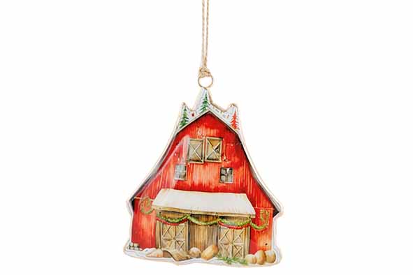 Cosy & Trendy | Hangfiguur Vintage Village Rood H11cm