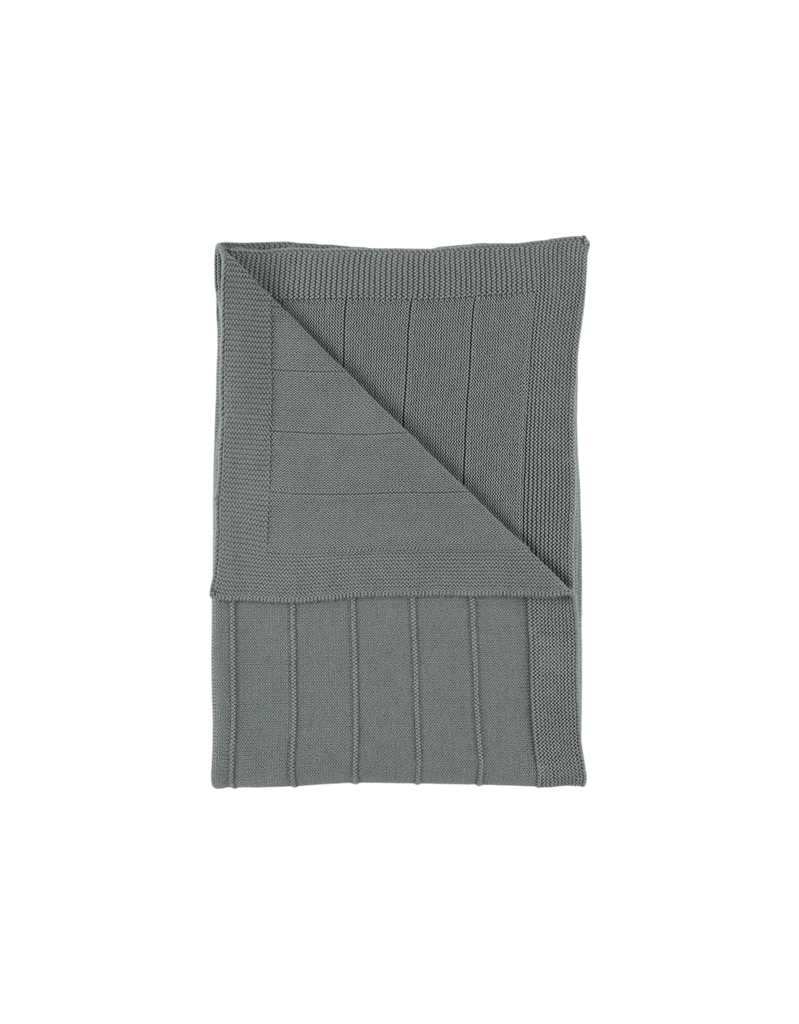 Noukies | Deken Knitted Bio Katoen Kaki Groen 75x100cm