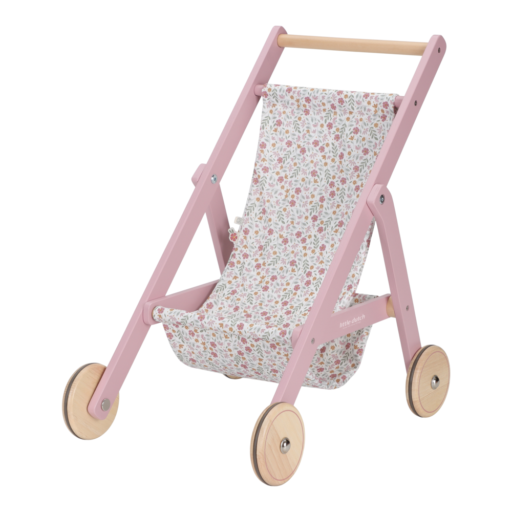 Little Dutch | Poppenbuggy Hout Roze