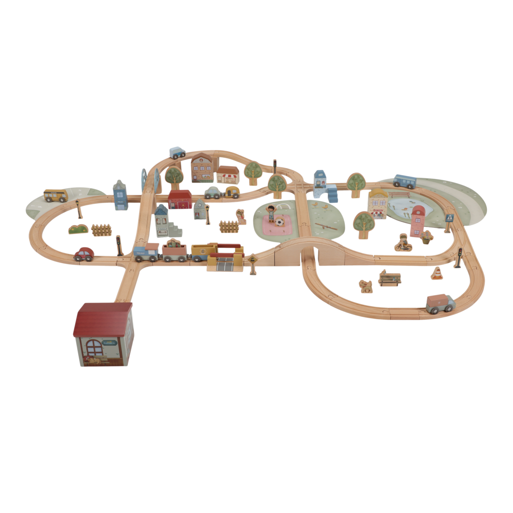 Little Dutch | Treinbaan Set XL Hout