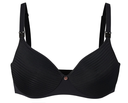 BORSTVOEDINGSBEHA, Spacer Stripe, 70C, black, ao strepen, soft touch micro/mesh fabric, met beugel, voorgevormd