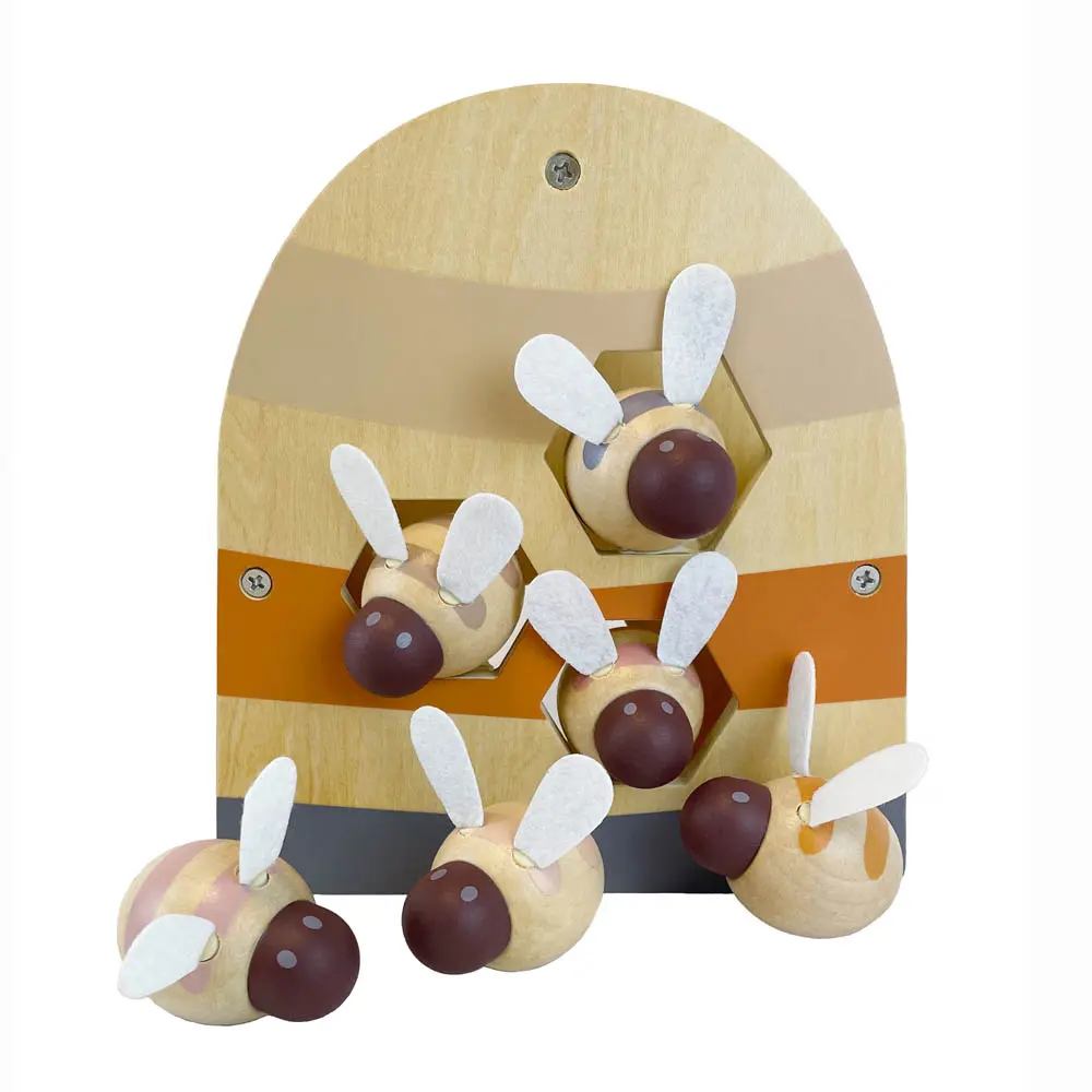 Egmont | Educatief Speelgoed Stapelbij Hout 17x18x6,5cm