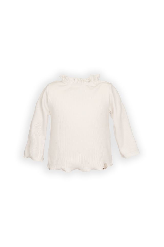 Bamboom | T-Shirt Girls Met Lange Mouwen Warm White