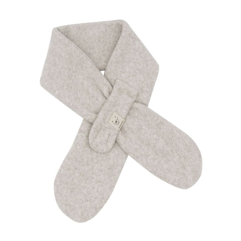 Maximo | Sjaal Streckschal Fleece Hellbraunmeliert