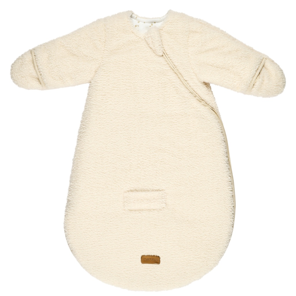 Nattou | Slaapzak Teddy Met Mouwen en Wanten 2.5TOG Ecru 60cm