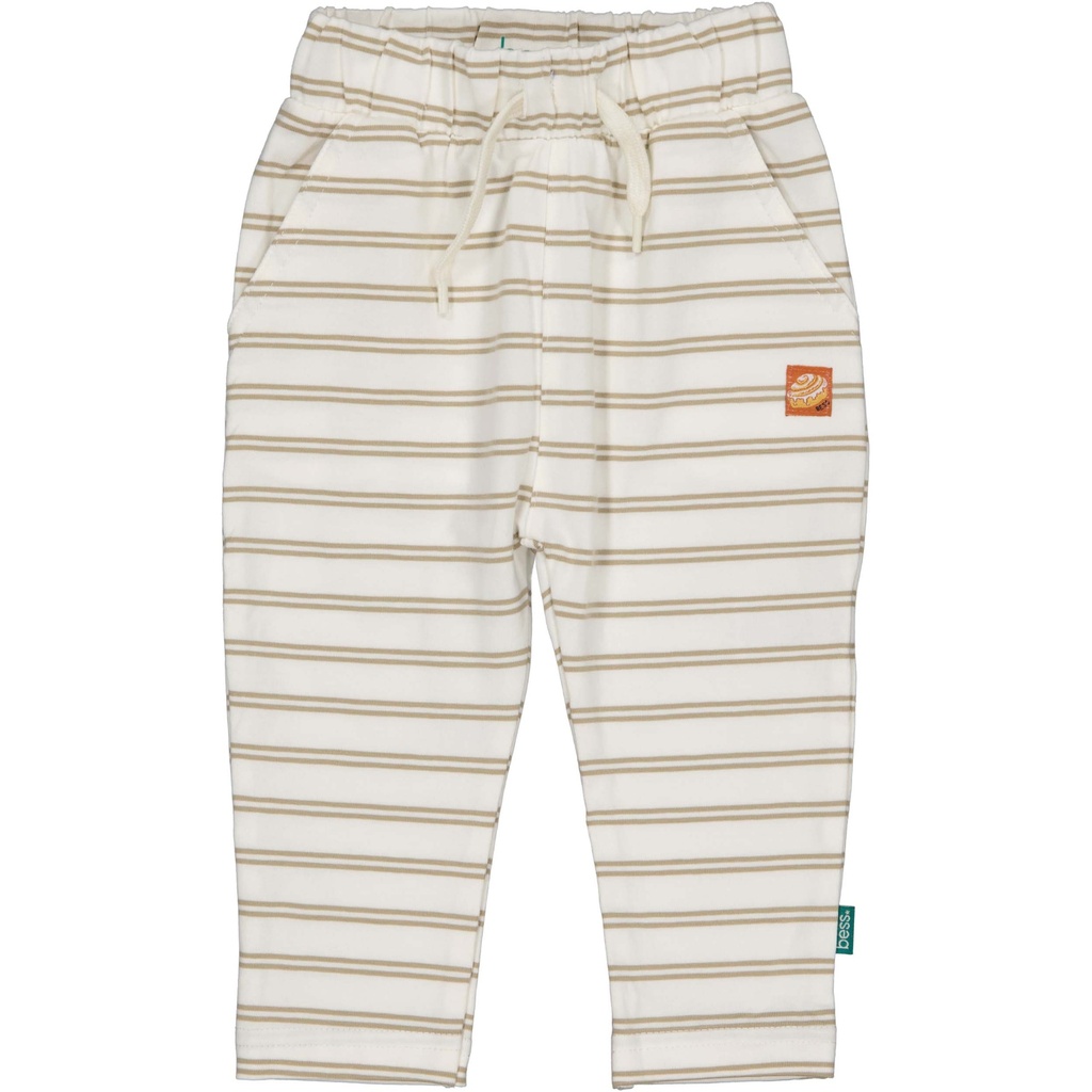 Bess | Broek Boys Striped Off White