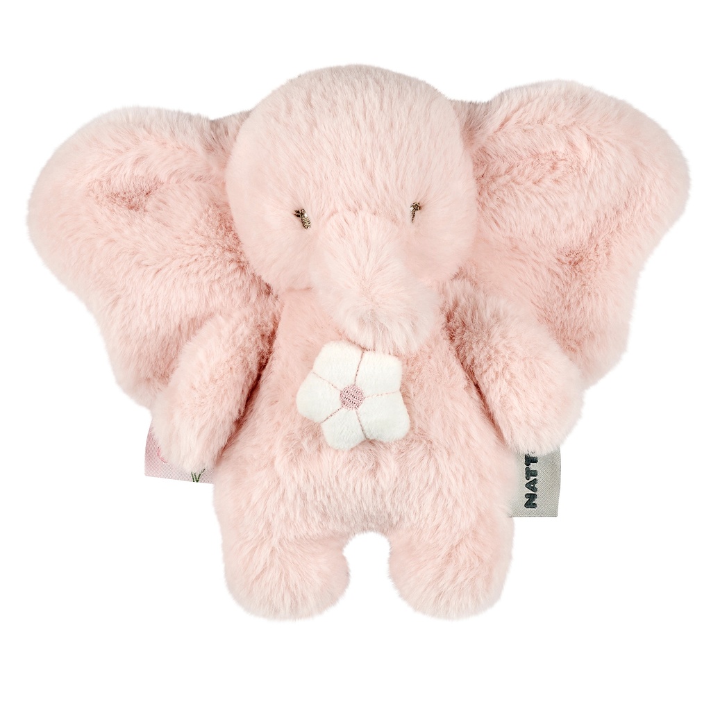 Nattou | Muziektrekker Fanfan Olifant Bloem Roze 20cm