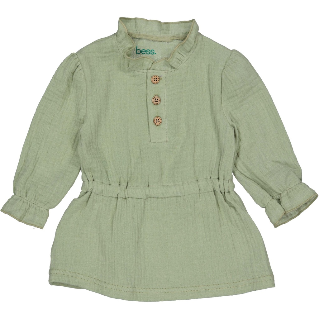 Bess | Jurk Girls Muslin Teal