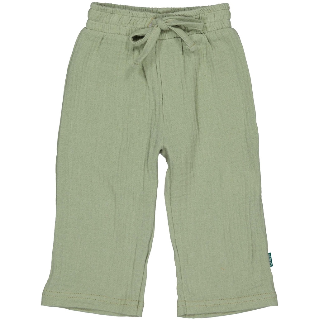 Bess | Broek Girls Muslin Wide Leg Teal