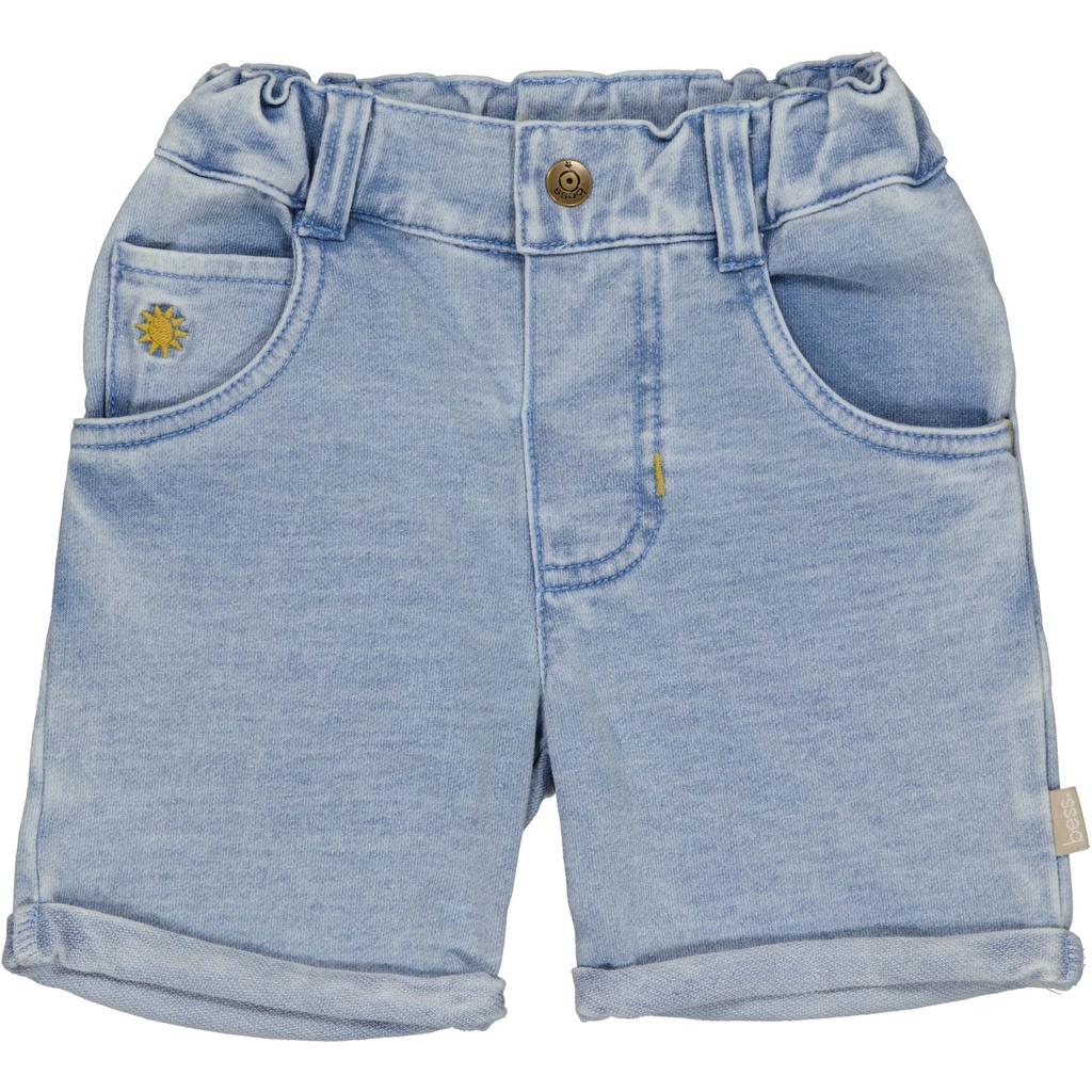 Bess | Short Boys Jog Denim Light Wash
