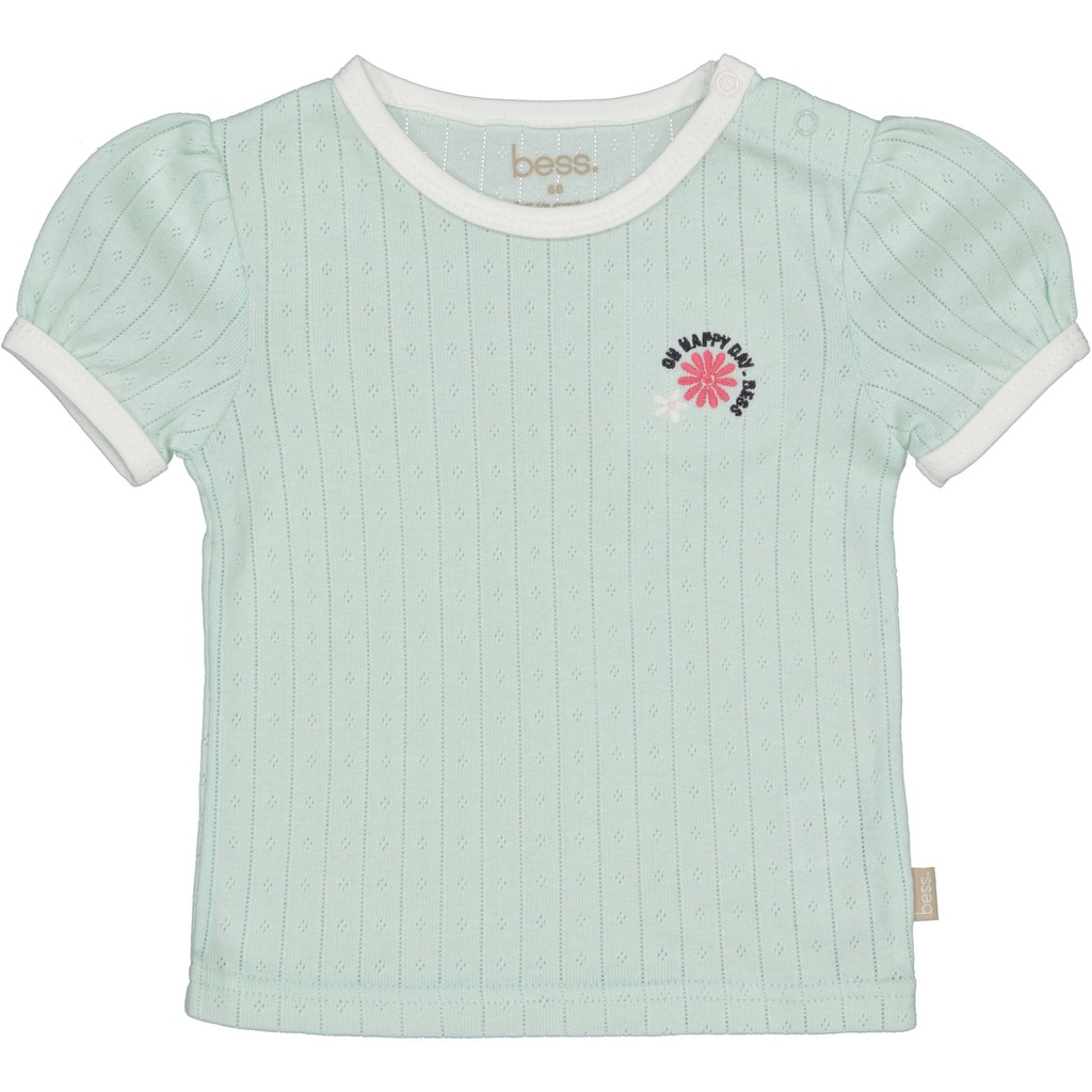 Bess | Short Boys Ajour Flower Mint