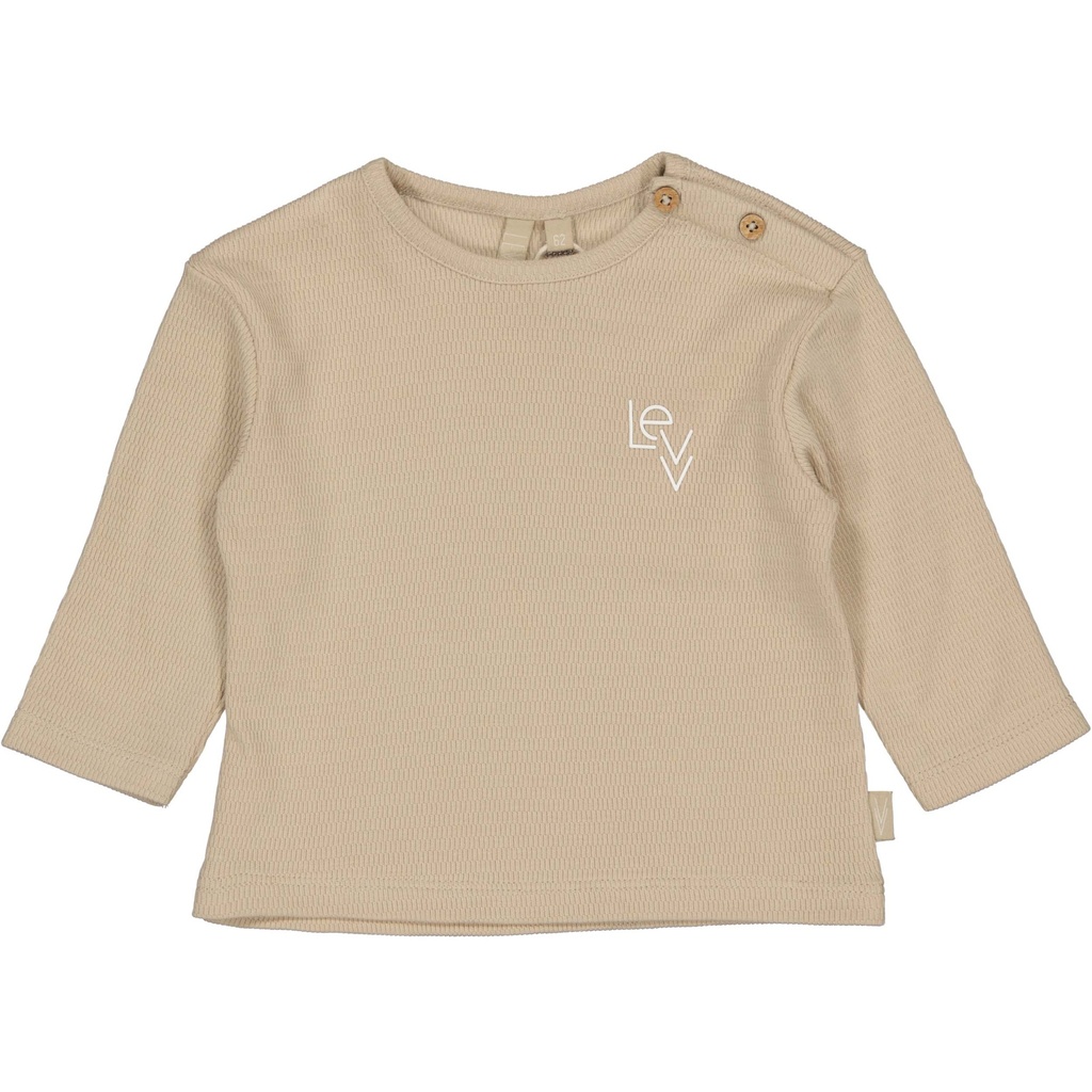 Levv | T-shirt Girls Maison Longsleeve Greige