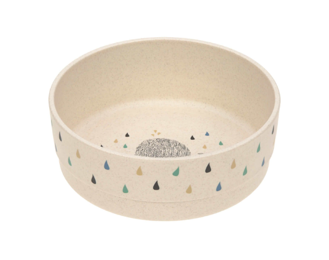 KOM, Bowl, Little Water whale, rond, wit/blauw, uni/print walvis, PP/Cellulose, 1 stuk(s), bord