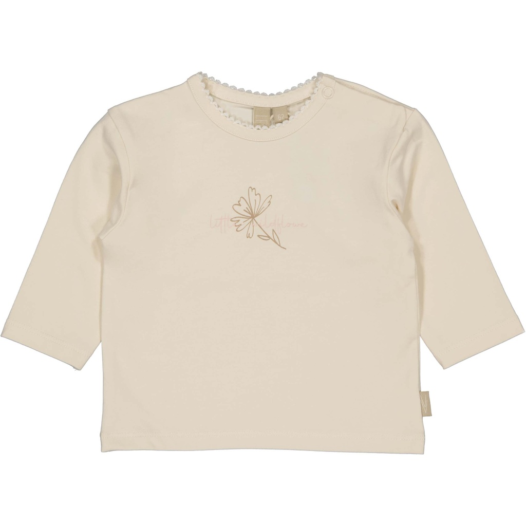 Levv | T-shirt Girls Malou Longsleeve Cotton Cream