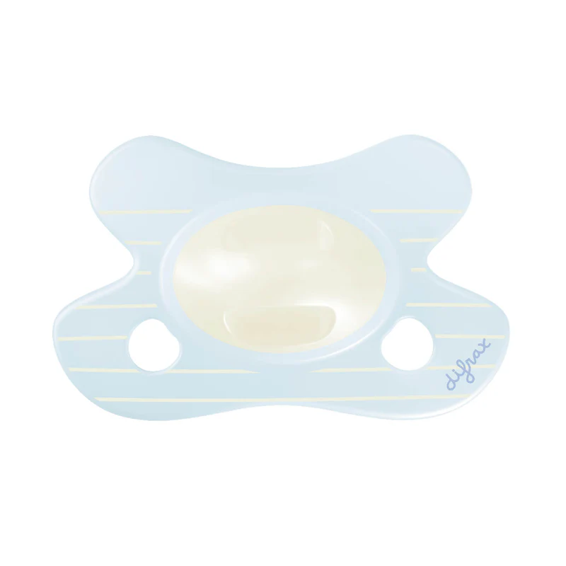 Difrax | Fopspeen Natural Newborn Stripy Blue