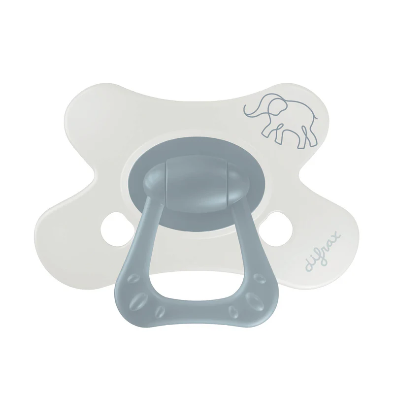 Difrax | Fopspeen Natural Little Venture Little Grey Elephant +6M