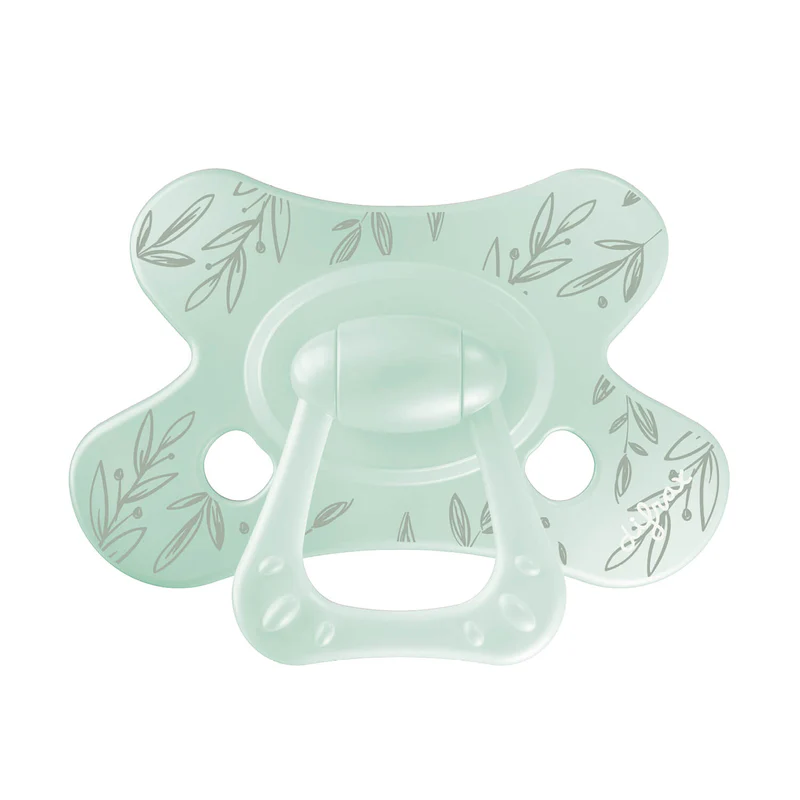 Difrax | Fopspeen Natural Little Venture Mint Leafs +18m