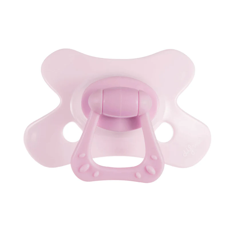 Difrax | Fopspeen Dental Gems Rose Quartz +12M