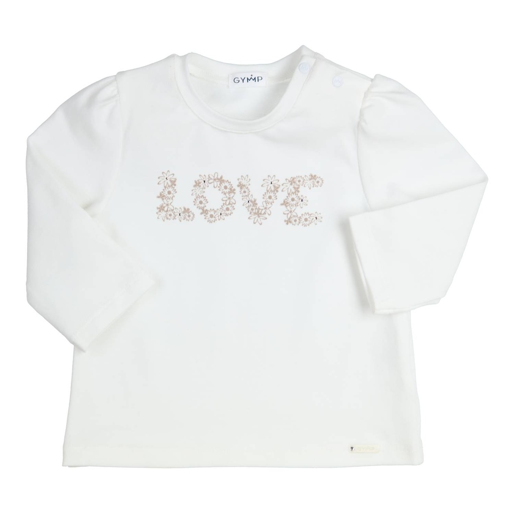 Gymp | T-shirt Girls Aerobic Longsleeve Off White