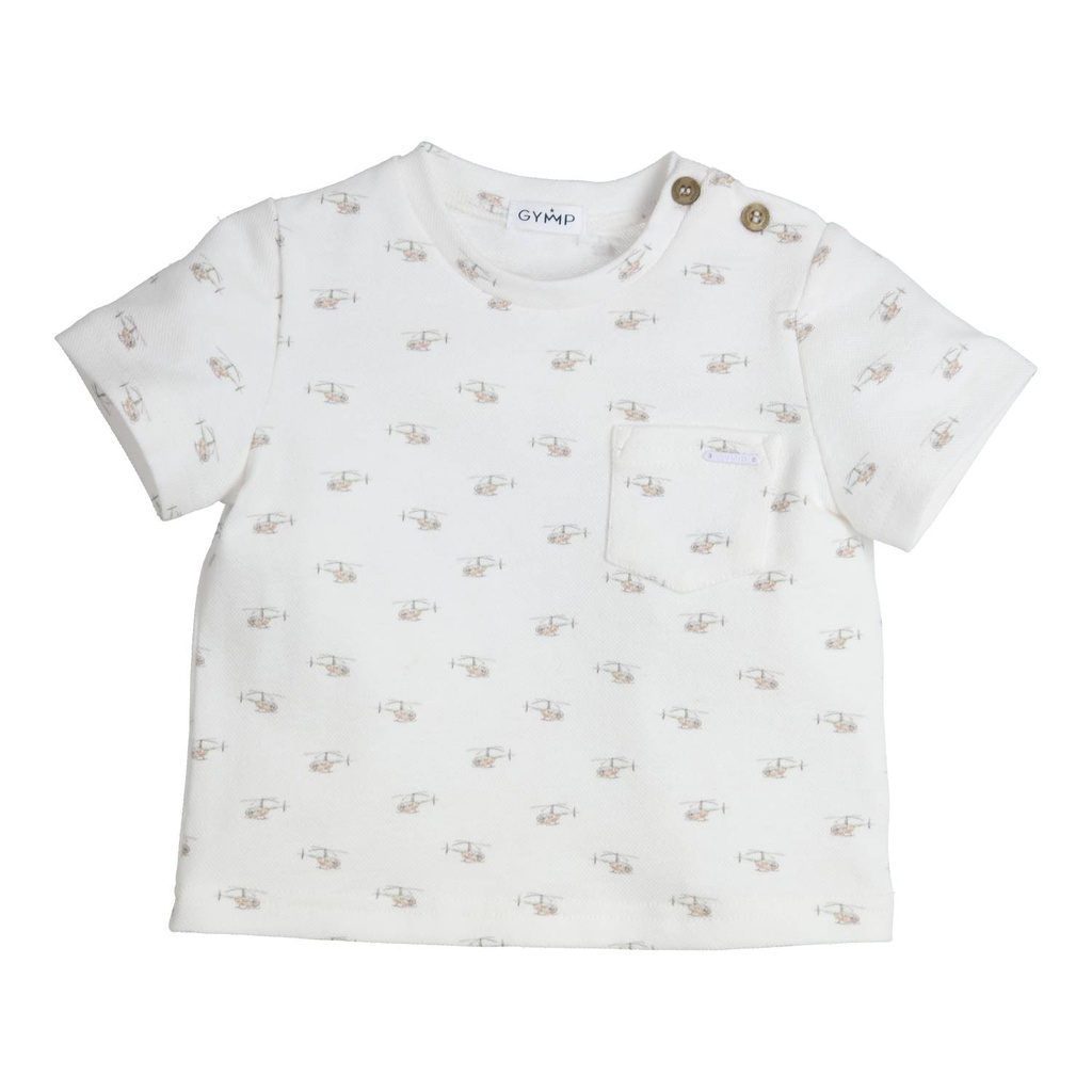 Gymp | T-shirt Boys Gebbo White/Green
