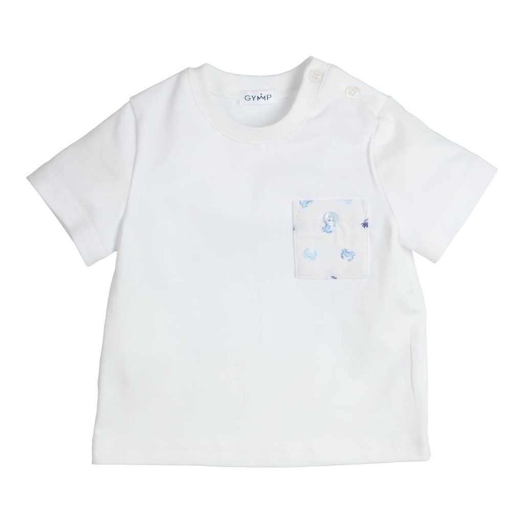 Gymp | T-shirt Boys Aerobic White/Blue