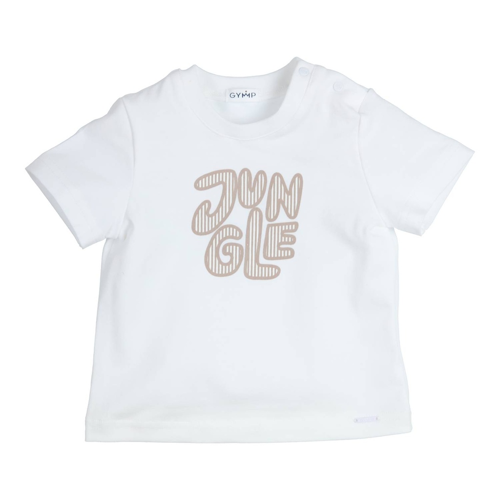 Gymp | T-shirt Boys Aerobic White/Beige
