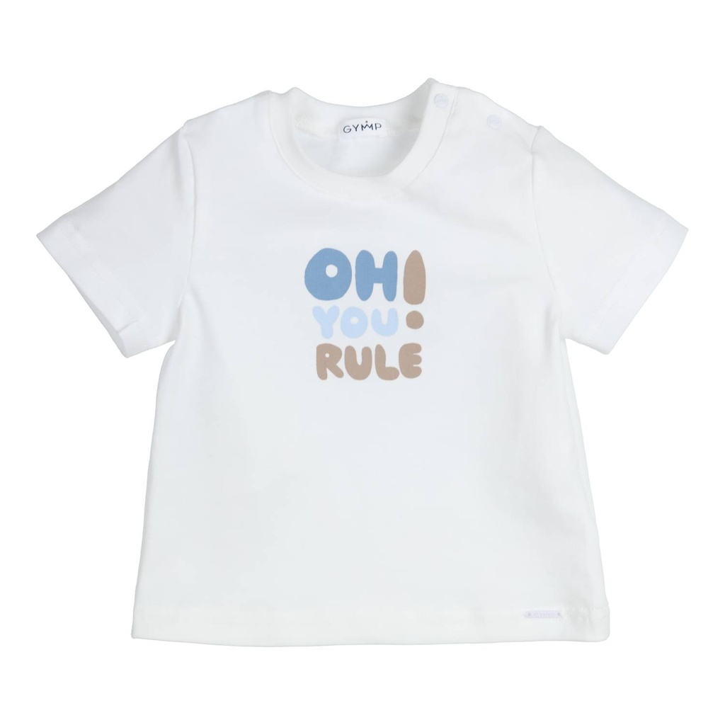 Gymp | T-shirt Boys Aerobic White/Blue