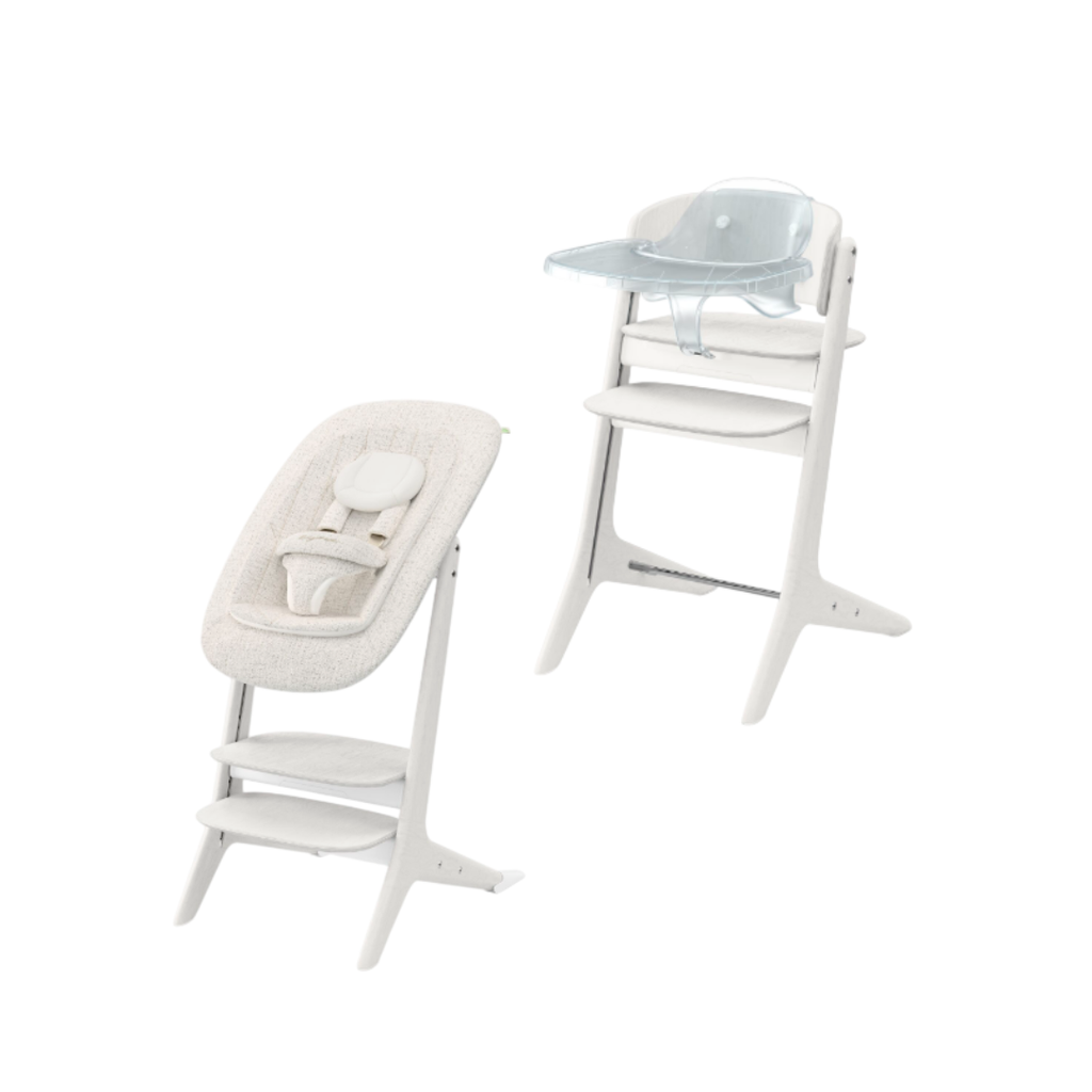 Cybex | Eetstoel Lemo Platinum 4in1 White Wood/White