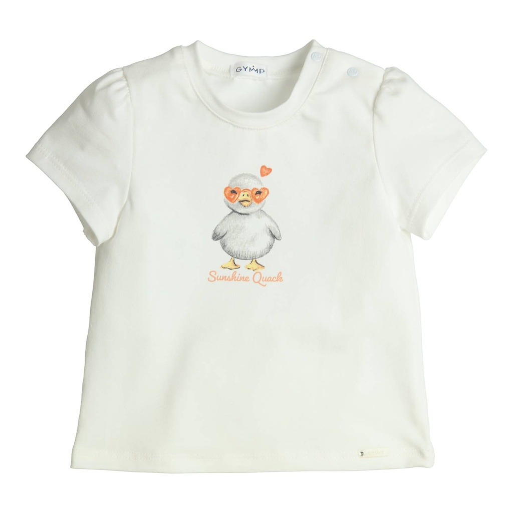 Gymp | T-shirt Girls Aerobic Off White