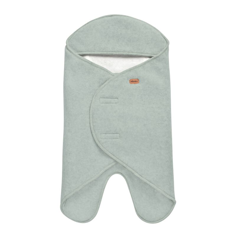 Beaba | Wikkeldeken Babynomade Dubble Fleece Sage Green 0-6m