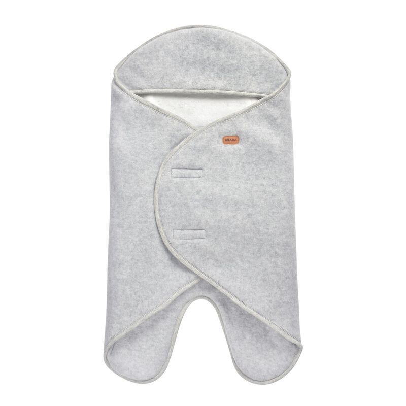 Beaba | Wikkeldeken Babynomade Dubble Fleece Heather Grey 0-6m
