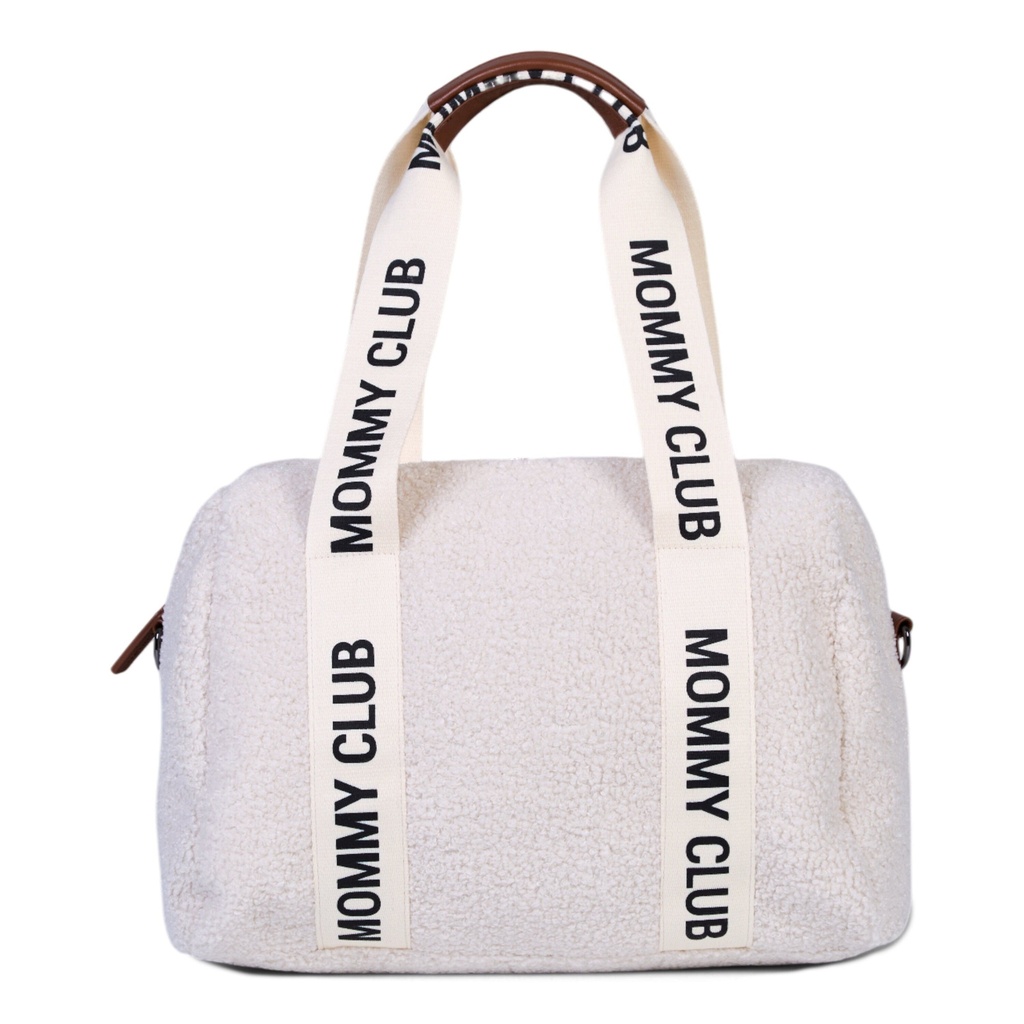 Childhome | Verzorgingstas Mommy Club Signature Teddy Ecru