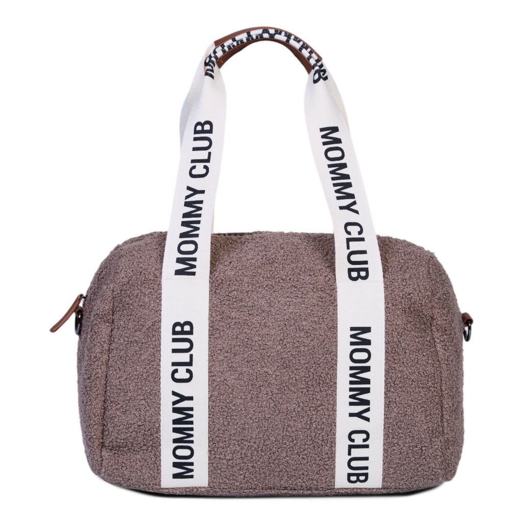 Childhome | Verzorgingstas Mommy Club Signature Teddy Zacht Bruin