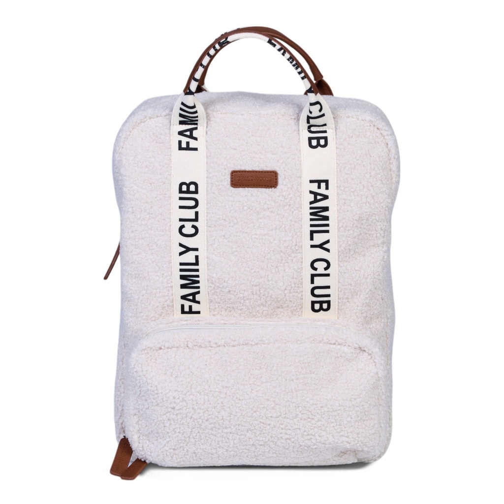 Childhome | Verzorgingstas Family Club Rugzak Signature Teddy Ecru