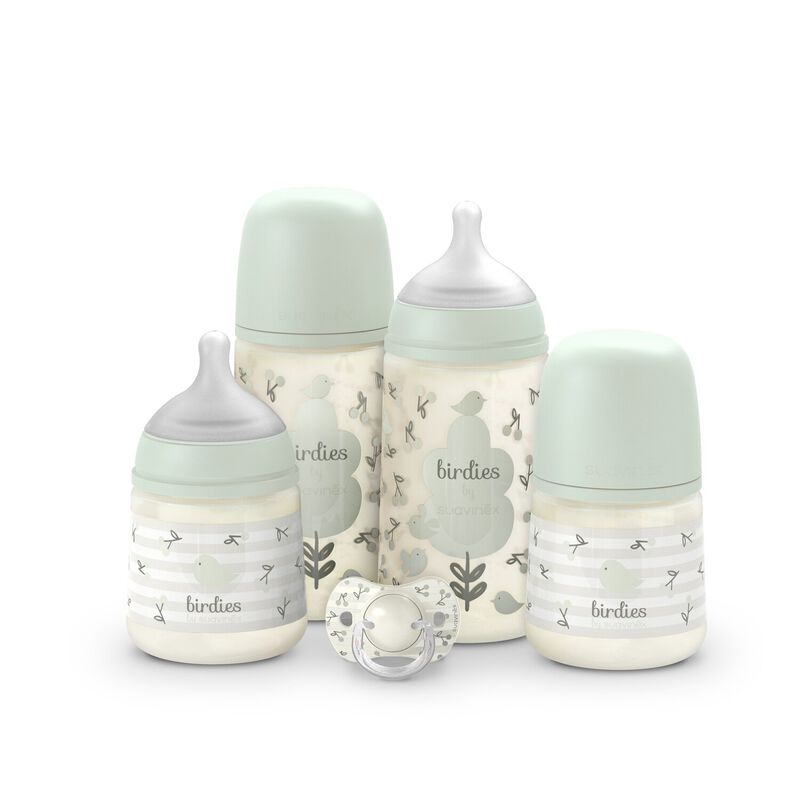 Suavinex | Starterset Newborn Birdies Groen