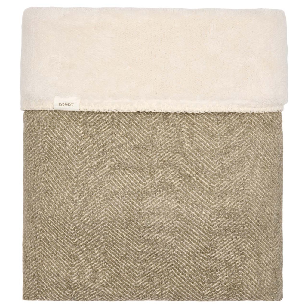 Koeka | Deken Wieg Teddy Montreal Moss 75x100cm