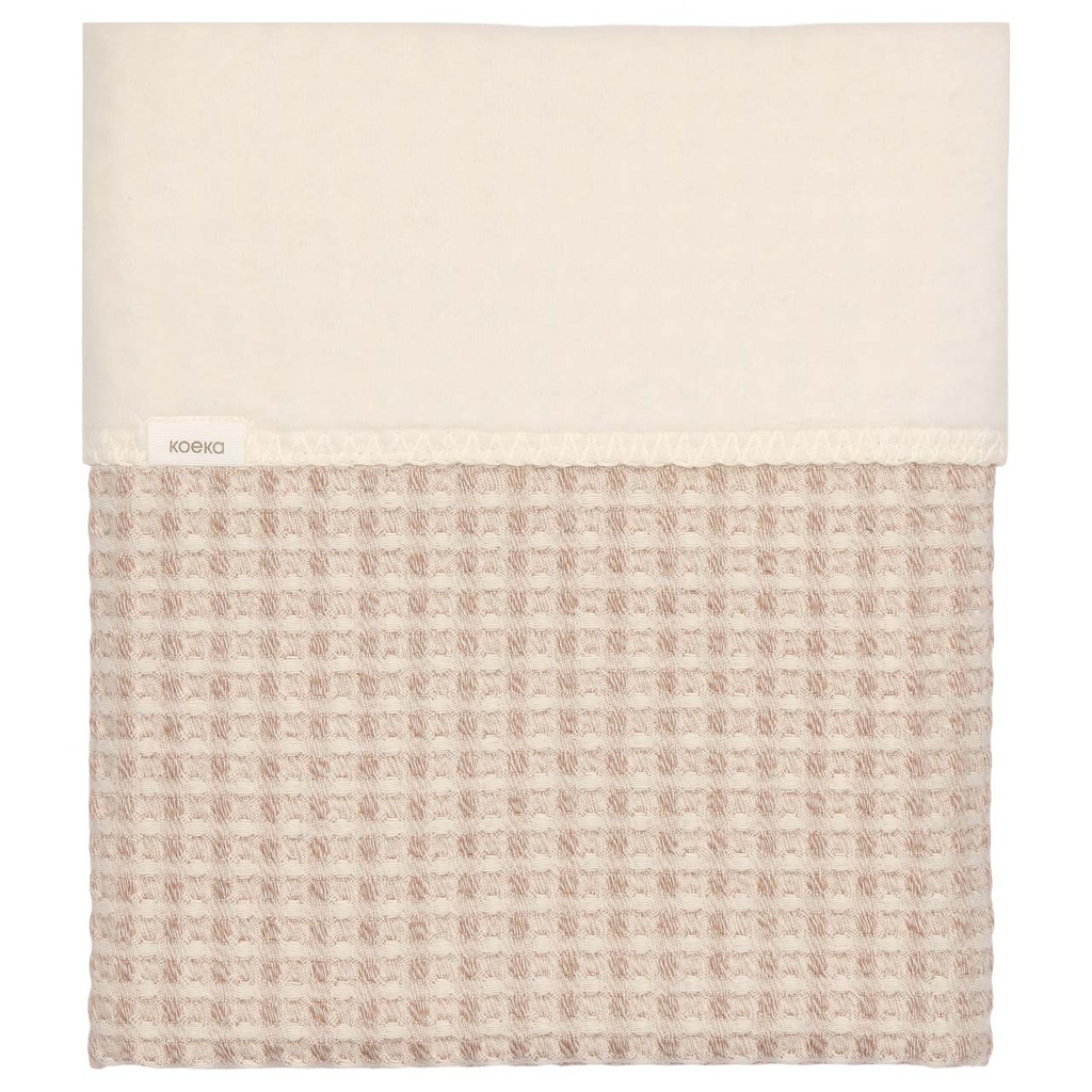 Koeka | Deken Wieg Wafel Amsterdam Cotton/Fleece Crumble 75x100cm
