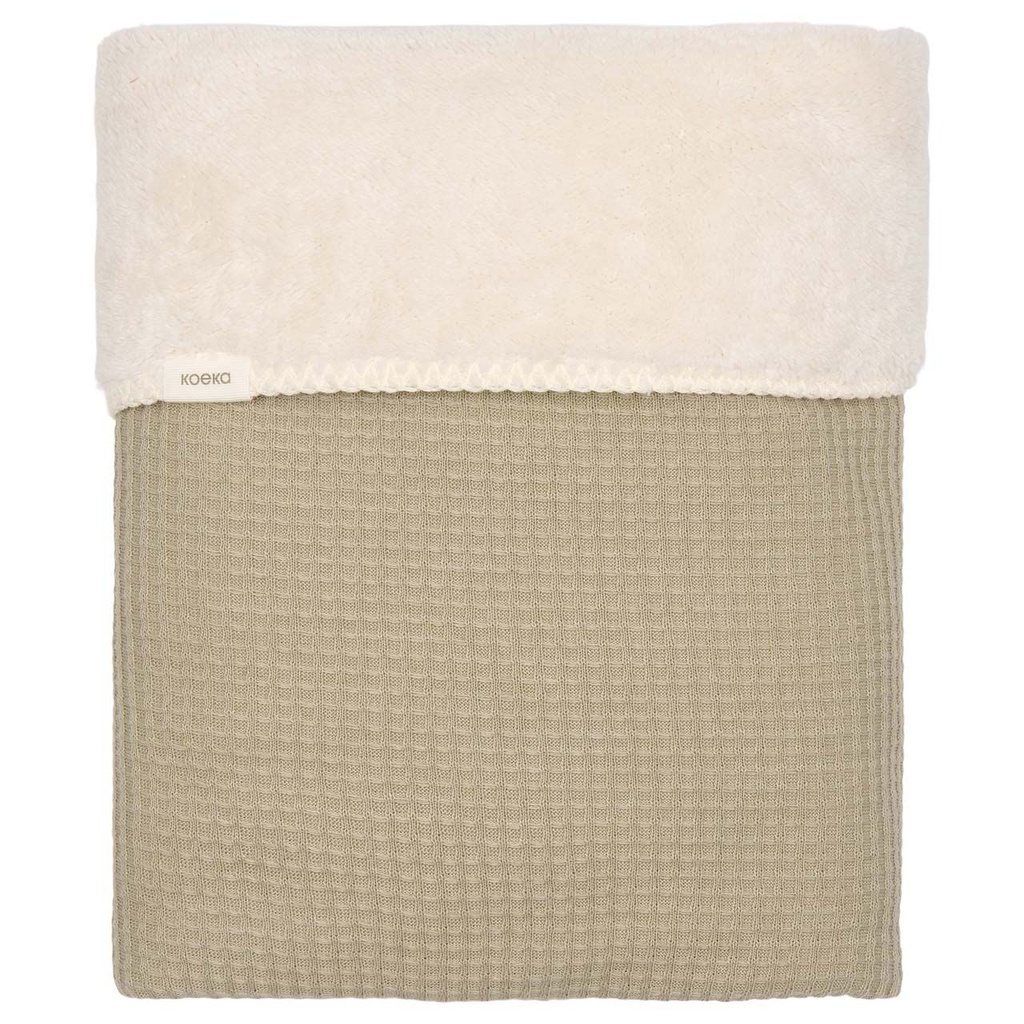 Koeka | Deken Ledikant Teddy Malaga Sage 100x150cm