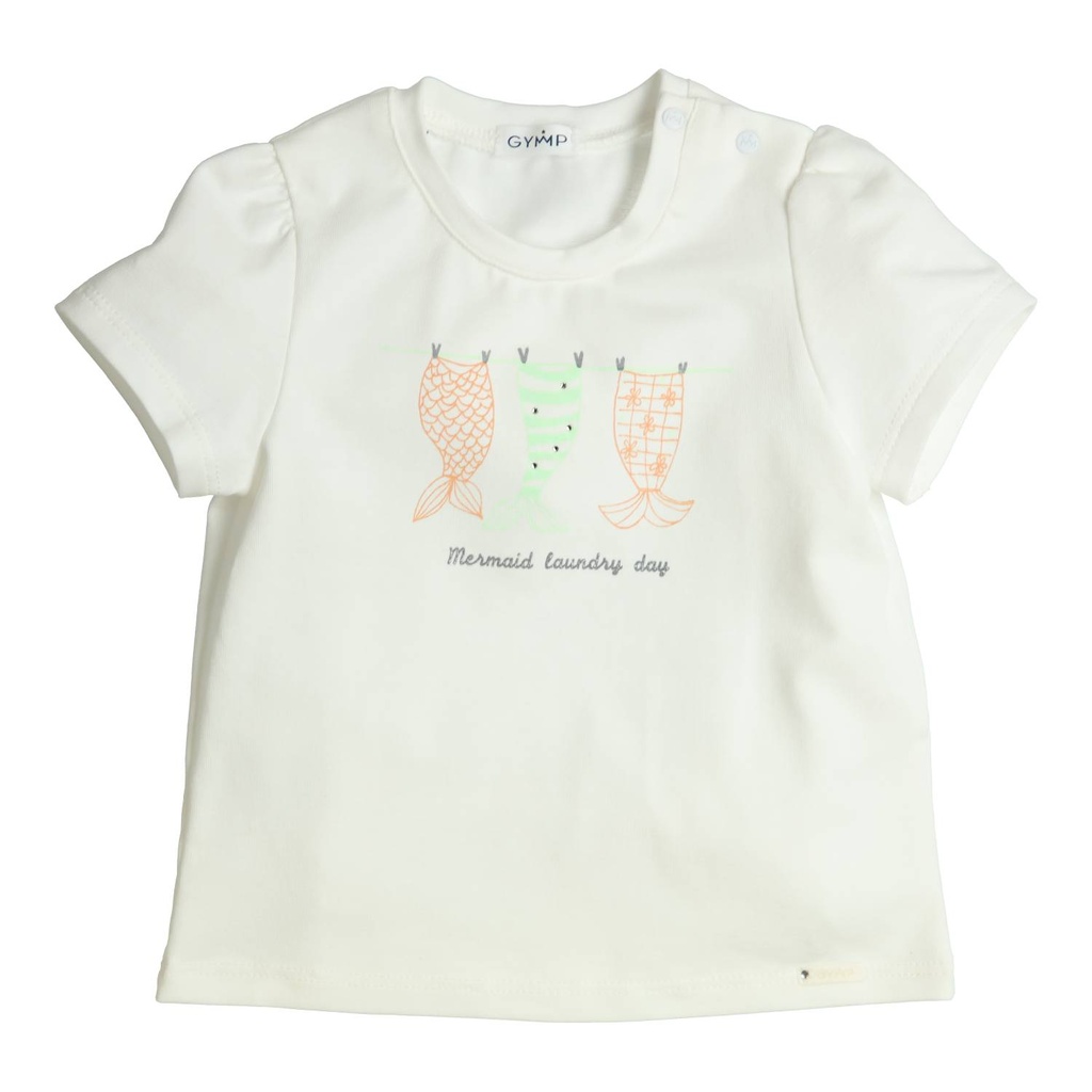 Gymp | T-shirt Girls Aerobic Off White