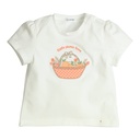 Gymp | T-shirt Girls Aerobic Off White/Orange