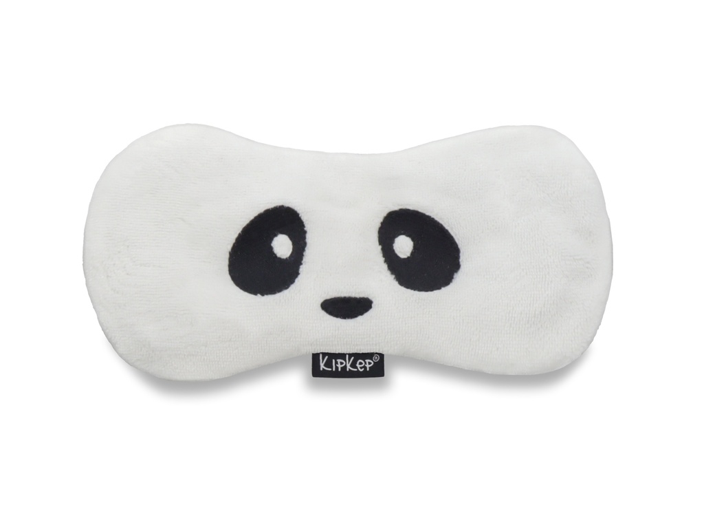Kipkep | Warmtekussen Woller Panda White Vlaszaad Vulling 14x29cm
