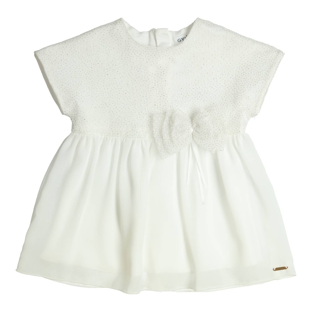 Gymp | Jurk Girls Cylia Off White/Gold