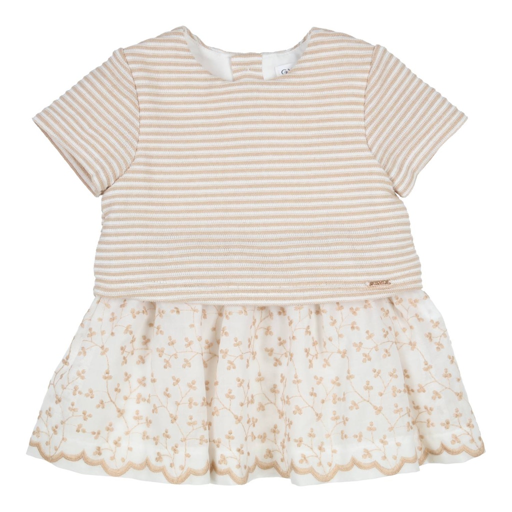 Gymp | Jurk Girls Barbara ff White/Beige
