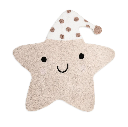 Baby's Only | Kamertapijt Ster Heaven Clay/Warm Linen 105x100cm