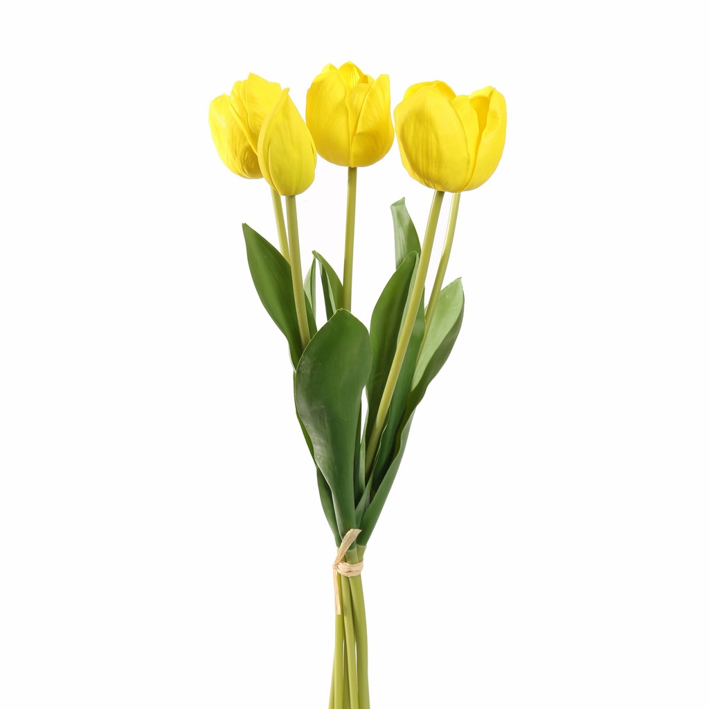 Jasaco | Sierbloem Tulip Bundle Yellow 48cm 