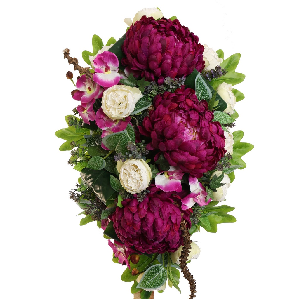 Jasaco |  MUM ROSE ARR 60X40X25CM LAVENDER