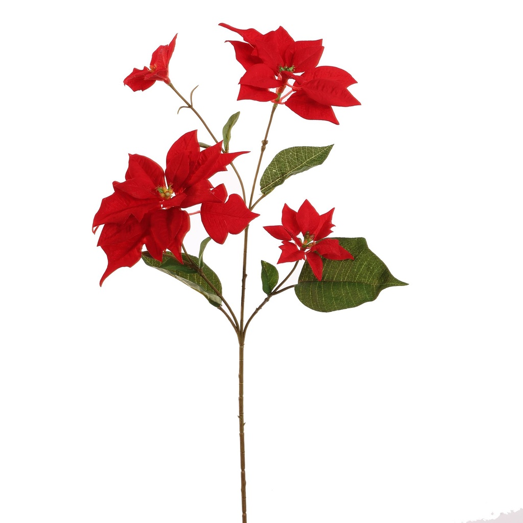Jasaco |  POINSETTIA SPRAY 65CM RED