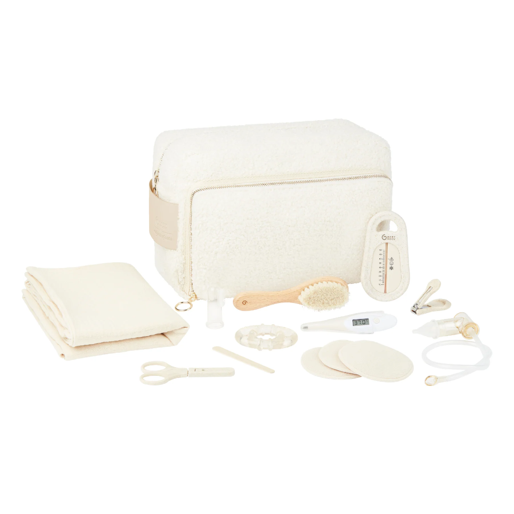 Babymoov | Verzorgingsset in Toilettas XL Curl White 11-delig