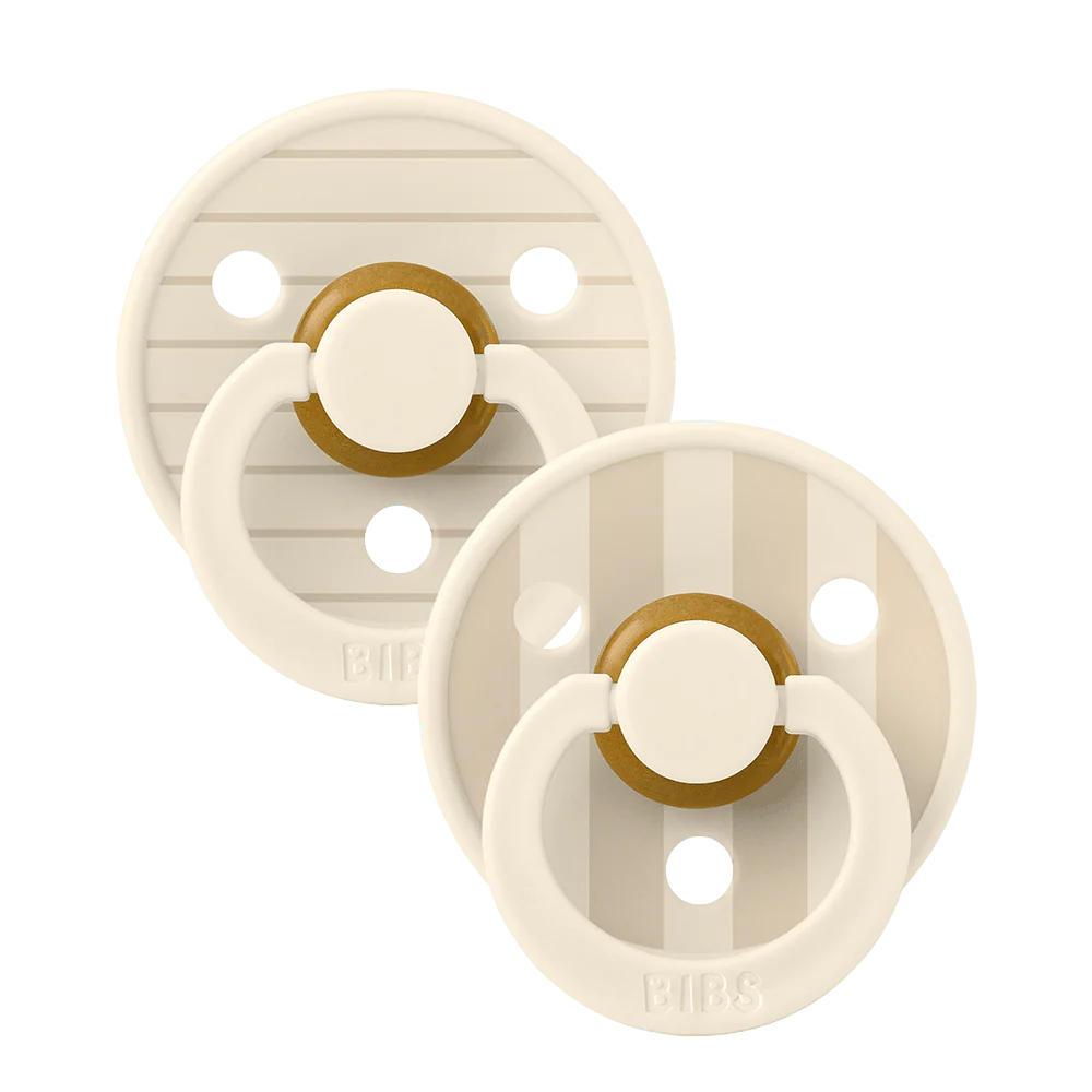 Bibs | Fopspeen T2 Studio Colour Block Ivory/Vanilla Mix 6-18m 2-pack